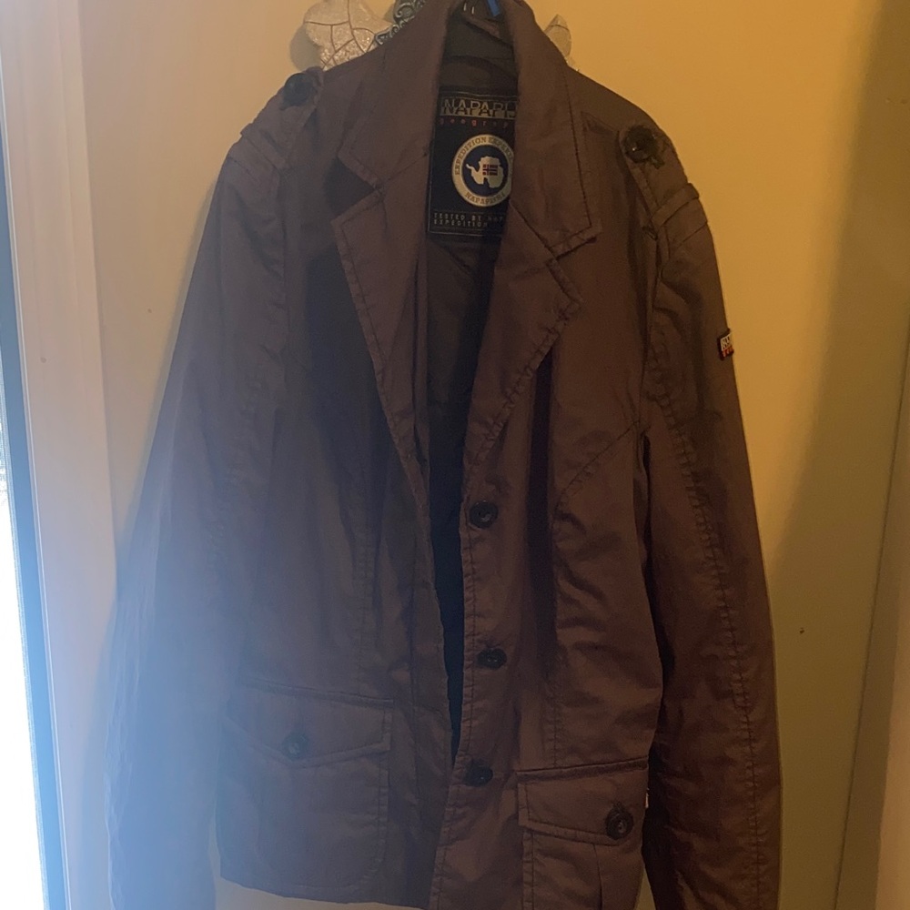 Napapijri Military Style Brown Jacket